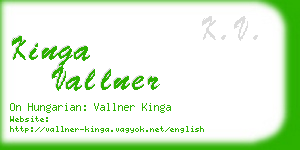 kinga vallner business card